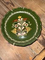 Decoratief Groen Bord met Bloemmotief, Ophalen of Verzenden