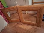 2 Houten Spiegels te koop, Huis en Inrichting, Ophalen, Minder dan 50 cm, Gebruikt, 50 tot 100 cm