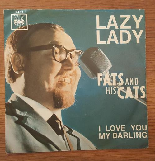 CBS  1471 fats and his cats lazy lady rock & roll  beat, Cd's en Dvd's, Vinyl Singles, Zo goed als nieuw, Single, Rock en Metal