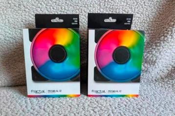 2x Nieuwe Fractal Prisma AL-12 RGB Ventilator beschikbaar voor biedingen