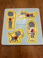 Puzzel hout ‘Jip en Janneke’, Kinderen en Baby's, Ophalen of Verzenden, Zo goed als nieuw, Van hout, Minder dan 10 stukjes