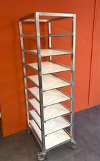 Bakkerskar/broodkar met wielen, Ophalen, Gebruikt