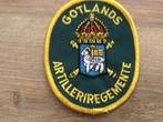 Gotlands Artilleriregemente patch, Ophalen of Verzenden, Luchtmacht, Nederland, Embleem of Badge