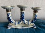 Delft blauw kandelaar, Overige materialen, Blauw, Ophalen of Verzenden, Zo goed als nieuw