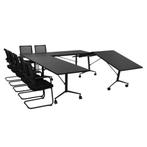 MN Easy Inklapbare Verrijdbare Vergadertafel, Huis en Inrichting, Bureaus, Ophalen of Verzenden, Met wielen, Nieuw, Bureau