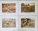 Serie prenten van Cornelis Jetses /Ot en Sien, Natuur, Nieuw, Ophalen of Verzenden, 1940 tot 1960