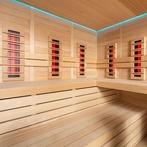 LUXE COMBI SAUNA INFRAROOD MET OPGIETKACHEL GRATIS BEZORGD!, Sport en Fitness, Sauna, ., Fins of Traditioneel, Ophalen of Verzenden