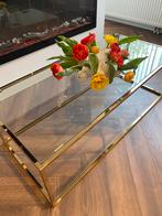 Westwing tafel/salontafel goud Maya, Huis en Inrichting, Tafels | Salontafels, Ophalen, Rond, 50 tot 100 cm, Zo goed als nieuw