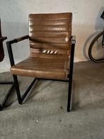 Set meerdere Stoelen met Bruin Lederlook, Huis en Inrichting, Stoelen, Ophalen, Gebruikt, Modern, Vijf, Zes of meer stoelen