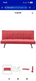 Slaapbank Beliani, als nieuw!, Huis en Inrichting, Slaapkamer | Slaapbanken, Ophalen, Zo goed als nieuw, Tweepersoons, Rood