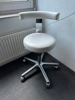 Stoel beauty salon bureaustoel tabouret werkstoel kruk wit, Ophalen, Gebruikt, Wit, Bureaustoel