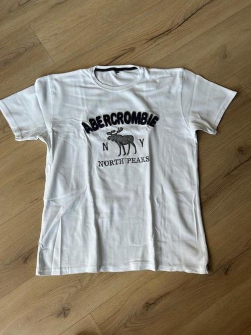 Wit t-shirt Abercrombie & Fitch. Mt XL, Kleding | Heren, T-shirts, Zo goed als nieuw, Maat 56/58 (XL), Wit, Verzenden