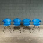 Vintage blauwe kuipstoelen – in stijl van Vitra Eames, Ophalen of Verzenden, Huis en Inrichting