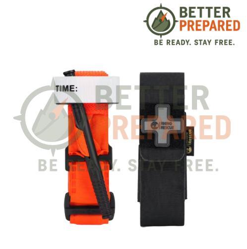 Rhino Rescue Tourniquet + Houder | EHBO Set | Oranje, Verzamelen, Militaria | Algemeen, Landmacht, Nederland, Ophalen of Verzenden