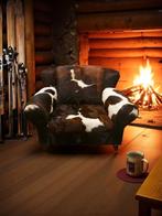 Luxe Loveseat Venice met Koeienhuid, Huis en Inrichting, Fauteuils, Nieuw, Ophalen of Verzenden, Landelijk, 75 tot 100 cm