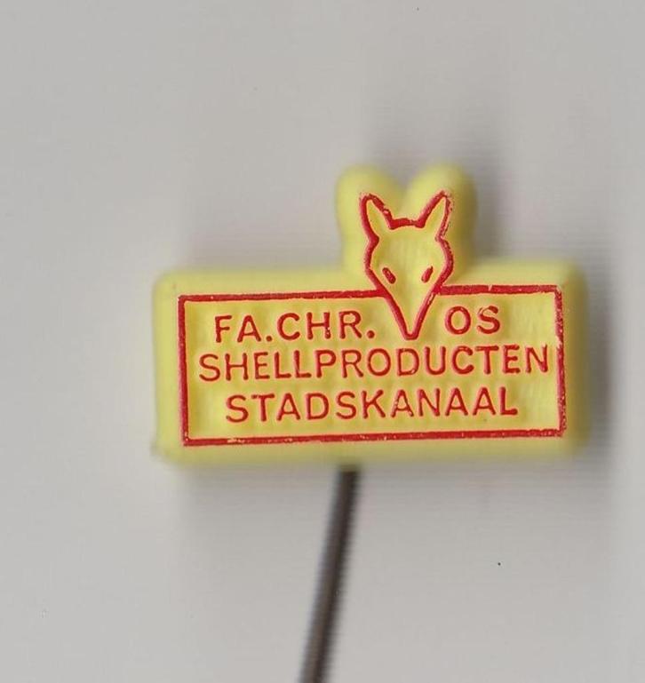 Shell Stadskanaal Olie speldje, Verzamelen, Speldjes, Pins en Buttons, Gebruikt, Speldje of Pin, Overige onderwerpen, Ophalen of Verzenden