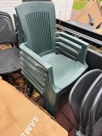 6x plastic buiten stoelen, Tuin en Terras, Tuinstoelen, Ophalen, Gebruikt, Plastic