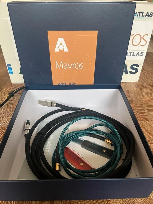 Atlas Mavros Streaming Grun 3 meter Ethernetkabel, Audio, Tv en Foto, Audiokabels en Televisiekabels, Zo goed als nieuw, Luidsprekerkabel