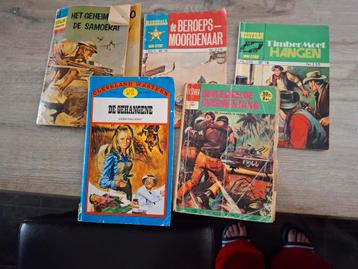 6 western boeken 5 stripboeken en leesboek  beschikbaar voor biedingen