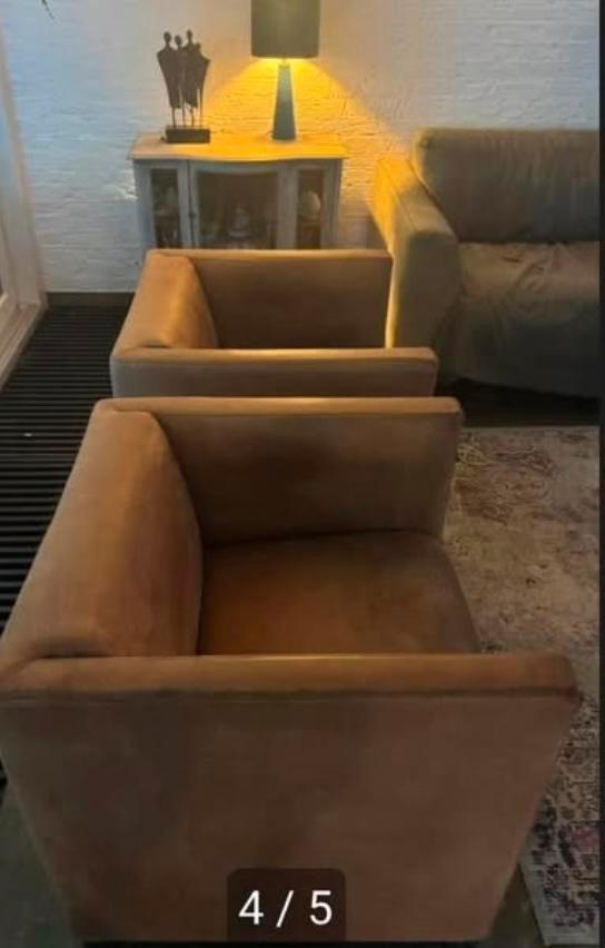 Design fauteuils WITTMANN Cubica, Huis en Inrichting, Fauteuils, Zo goed als nieuw, Leer, 75 tot 100 cm, Ophalen