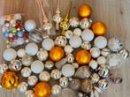 Glazen kerstballen en 3 pieken, Diversen, Kerst, Ophalen, Zo goed als nieuw