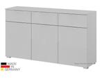 Commode-Dressoir Alaska Grijs-wit-eiken breedte 140 cm-SALE, 50 tot 70 cm, Nieuw, Ophalen of Verzenden, 100 cm of meer