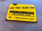 Vintage MUELLER Melkkoeltank Emaille Reclamebord, Antiek en Kunst, Antiek | Emaille, Ophalen of Verzenden