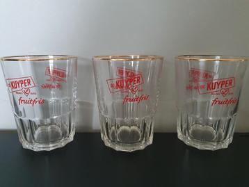 3 superleuke glaasjes de Kuyper fruitfris beschikbaar voor biedingen