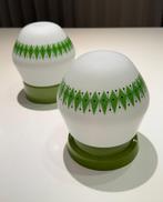 2 Philips plafondlampen geometrisch patroon groene ringen, Ophalen of Verzenden, Zo goed als nieuw, Kunststof