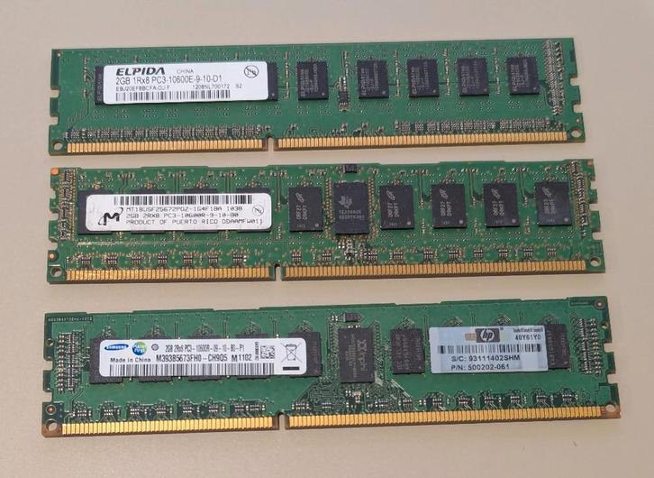 DDR3 DDR4 geheugen (RDIMM, UDIMM, 1GB, 2GB, 4GB, 8GB, 16GB), Computers en Software, RAM geheugen, Gebruikt, Desktop, Overige soorten