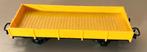 PRIMEX/MäRKLIN H0 # 4596 PLATTE BAKWAGEN GEEL beschadigd, Wisselstroom, Gebruikt, Wagon, Ophalen of Verzenden