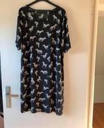 Jurk met dierenprint, Zwart, Maat 42/44 (L), Ophalen of Verzenden, Zo goed als nieuw