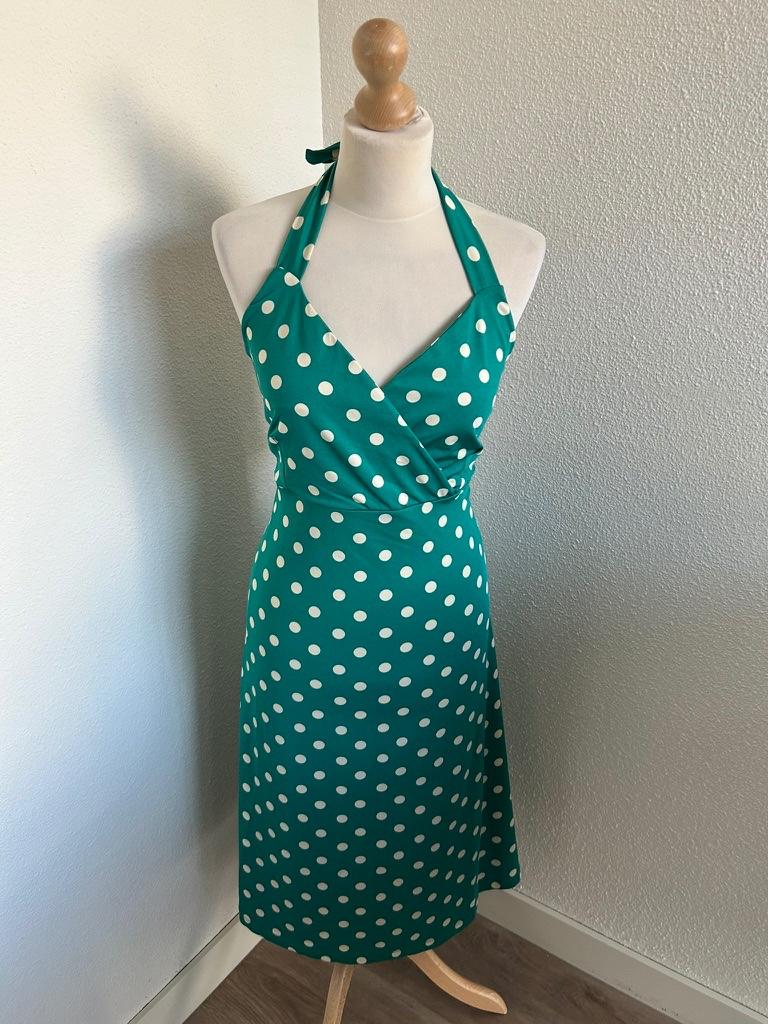 King Louie maat XL vrolijke zomer halter jurk 3105