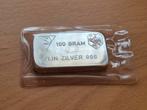 Schöne Edelmetaal: 100 gram zilverbaar. Zilver investering!, Ophalen of Verzenden, Zilver