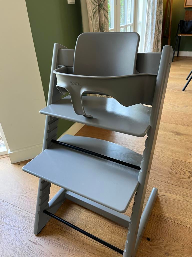 Complete Tripp Trapp in super nette staat, Ophalen, Gebruikt, Meegroeistoel, Aanschuifbaar