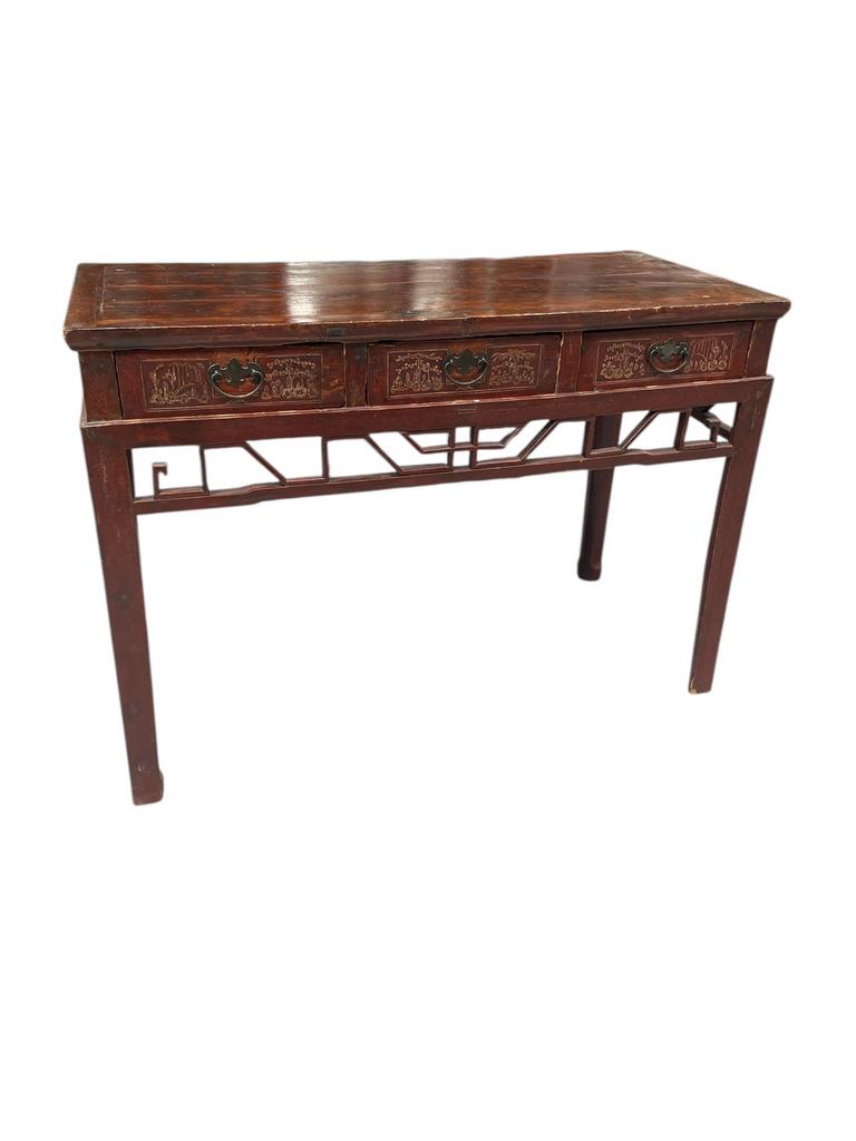 Chinese wandtafel, Huis en Inrichting, Gebruikt, 100 tot 150 cm, ?, Rechthoekig