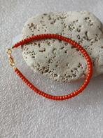 armbandje bloedkoraal 20.5 cm, Verzenden, Gebruikt, Oranje, Overige materialen