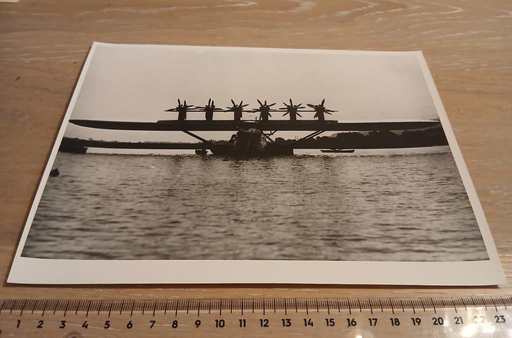 Dornier DO-X Vliegboot Lufthansa Vliegtuig Luchtvaart Foto, Verzamelen, Ophalen of Verzenden, Zo goed als nieuw, Kaart, Foto of Prent