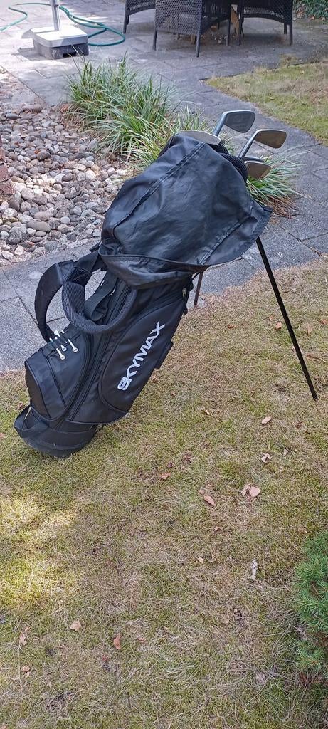 Golfset Skymax met tas en diverse clubs, Sport en Fitness, Golf, Ophalen, Gebruikt, Set, Overige merken
