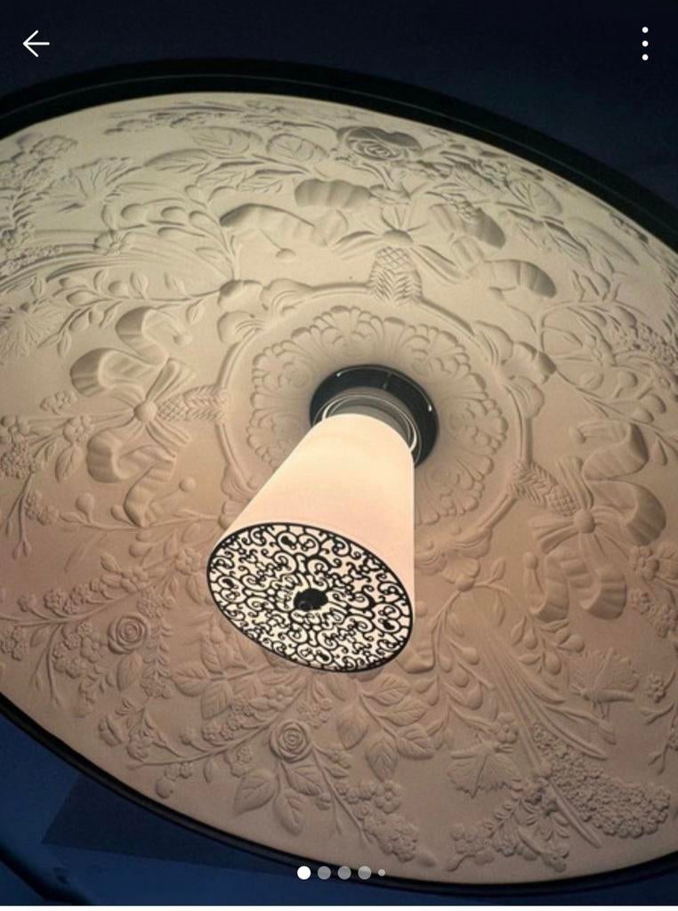 Hanglampen voor eethoek zwart en binnenkant wit als nieuw, Ophalen, Zo goed als nieuw, Kunststof, Minder dan 50 cm