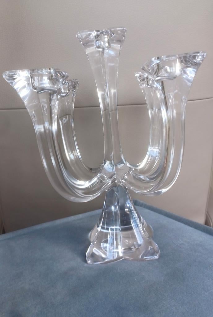 Villeroy & Boch 5 armige kristal glas kandelaar, Antiek en Kunst, Ophalen of Verzenden, Kristal