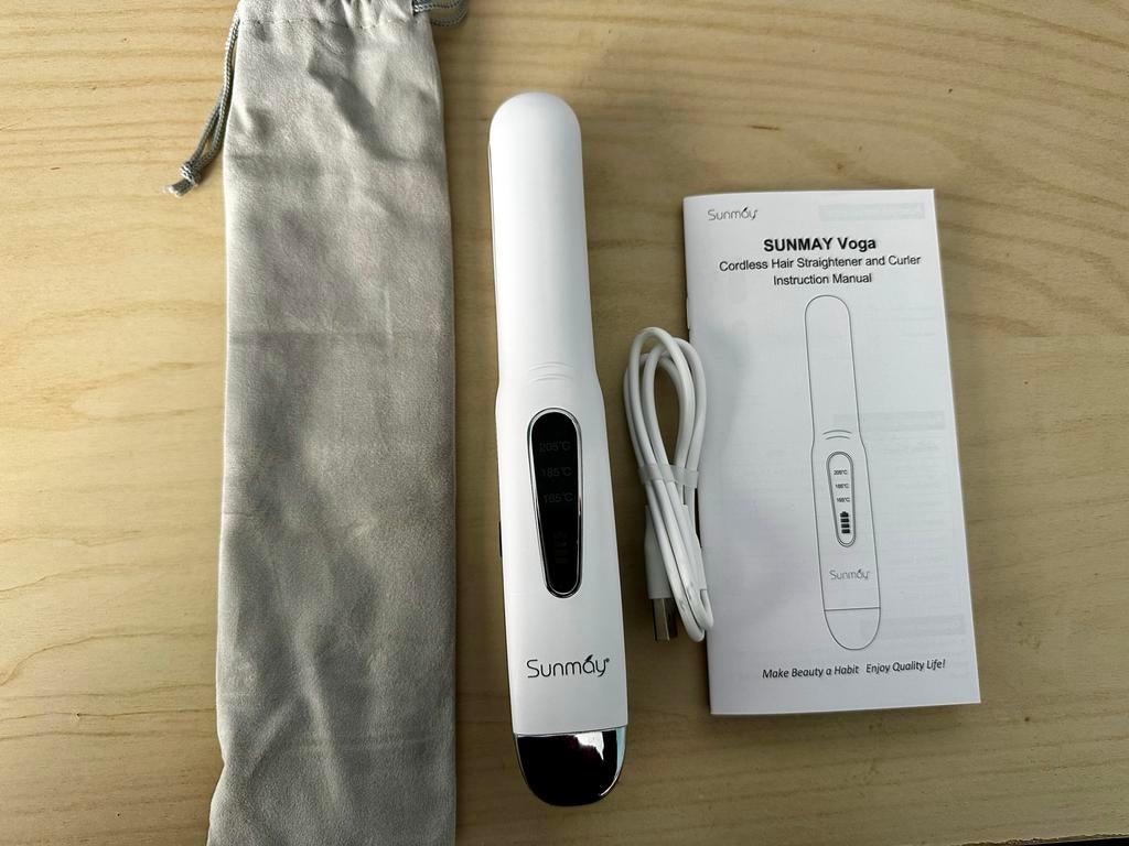 Sunmay Yoga Draadloze Stijltang & Krultang, Ophalen of Verzenden, Nieuw, Krultang of Stijltang