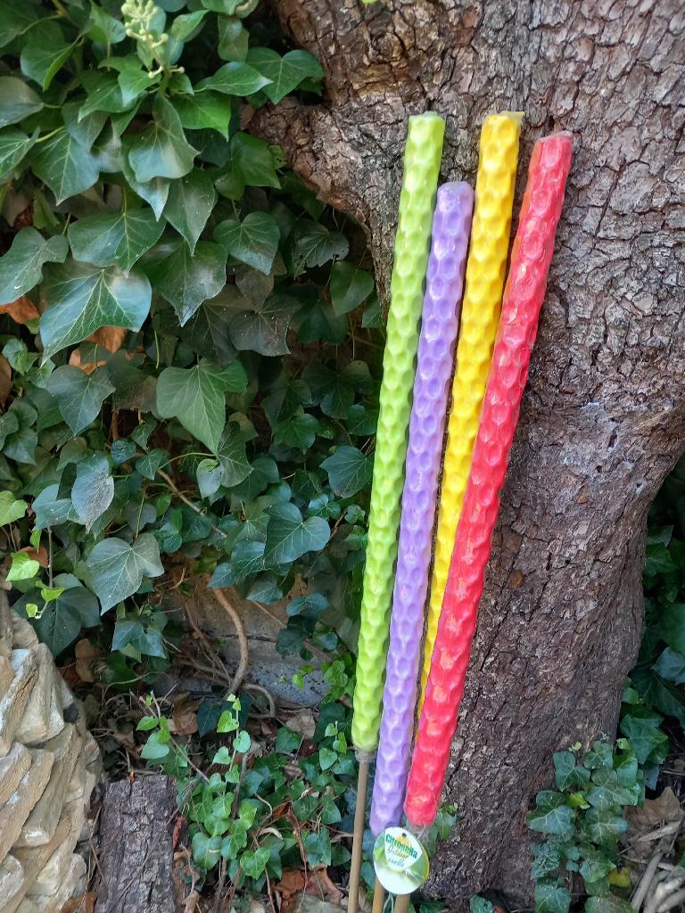 vrolijke fakkels grote buiten kaars XL citroen camping tuin, Ophalen of Verzenden