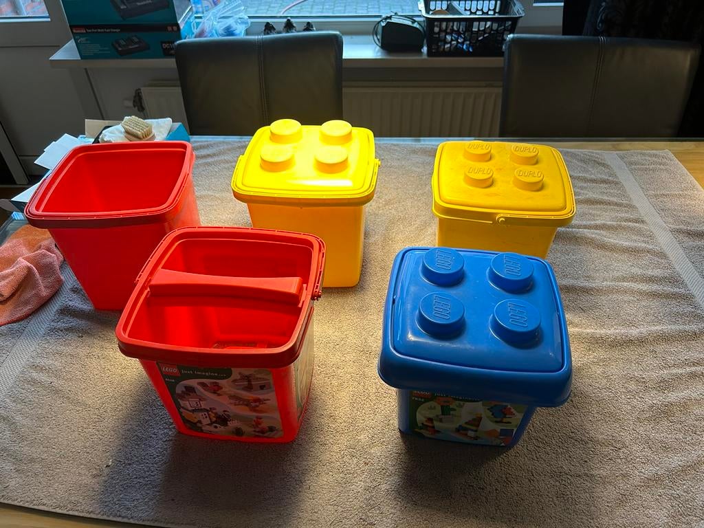Lego vintage opbergbox  emmer, Verzenden, Zo goed als nieuw