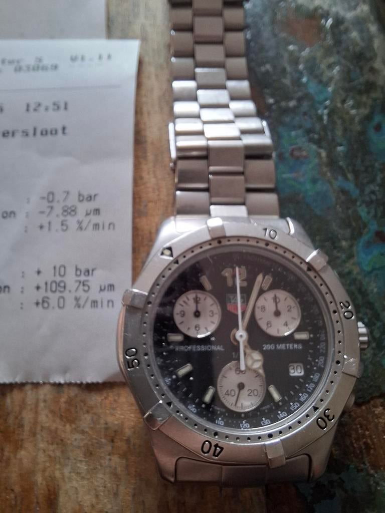 TAG Heuer Professional 200 Meters Chronograaf Herenhorloge, Ophalen of Verzenden