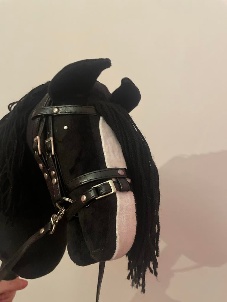Hobby Horse Zwart met hoofdstel, Ophalen of Verzenden, Zo goed als nieuw, Jongen of Meisje
