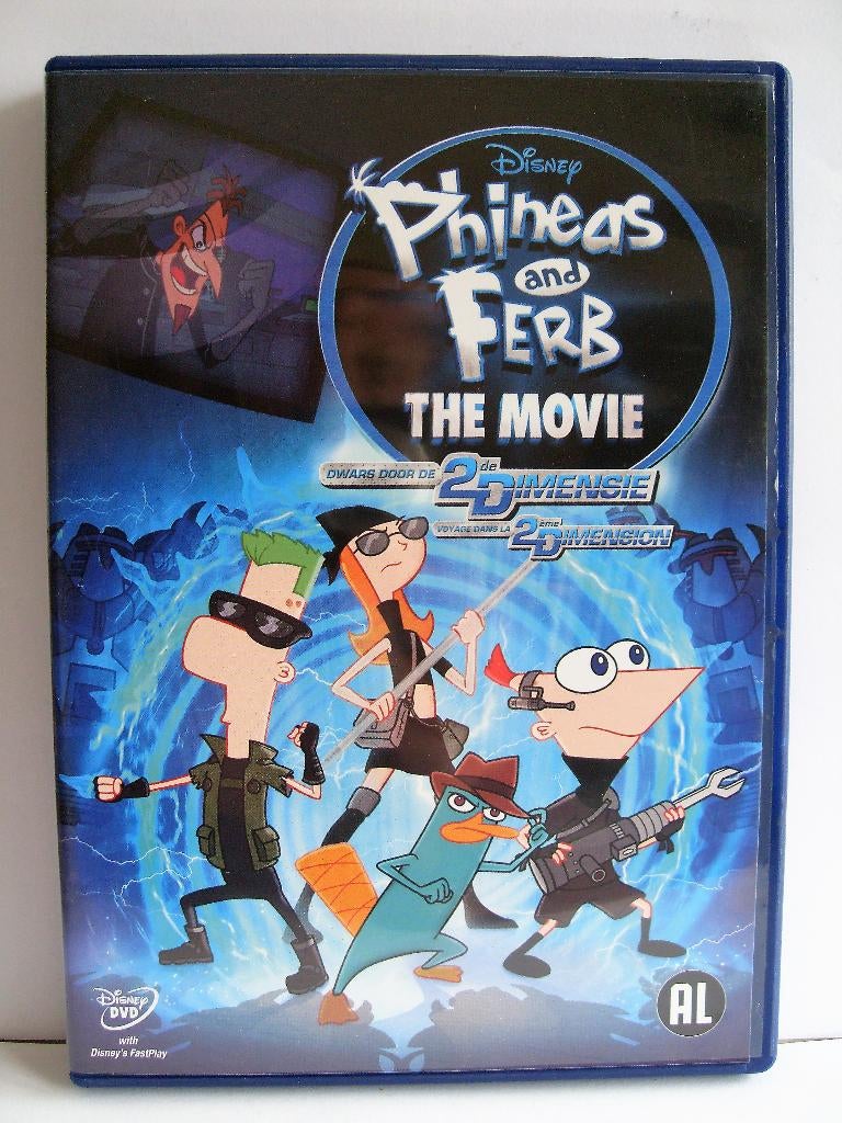 Phineas & ferb - The Movie (originele dvd) Disney, Cd's en Dvd's, Dvd's | Tekenfilms en Animatie, Europees, Tekenfilm, Alle leeftijden