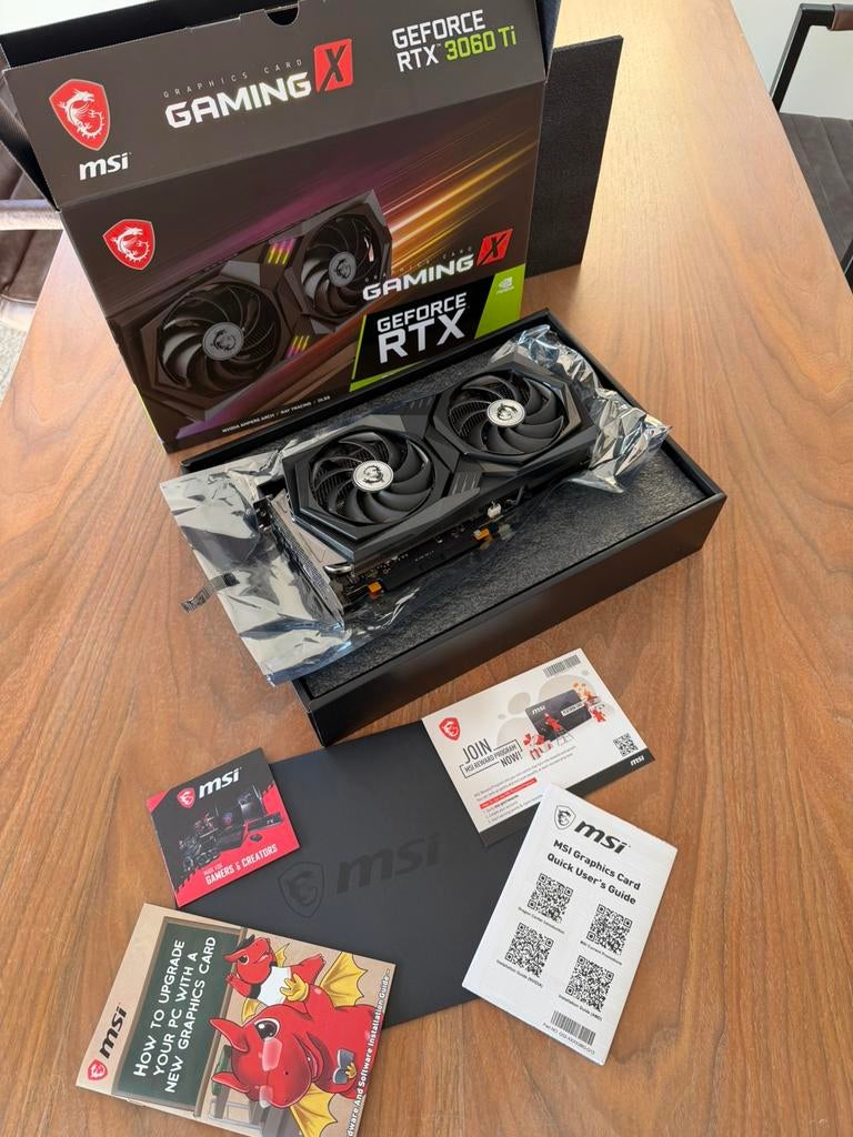 MSI GeForce RTX 3060 Ti Gaming X 8GB RGB- Zo goed als nieuw!, Computers en Software, Videokaarten, HDMI, GDDR6, PCI-Express 4