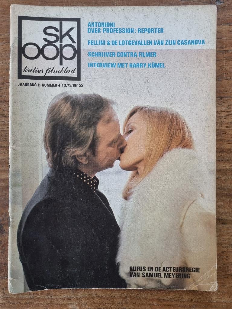 Filmtijdschrift Skoop met Rijk de Gooyer in Rufus (1975), Verzamelen, Ophalen of Verzenden, 1960 tot 1980, Tijdschrift