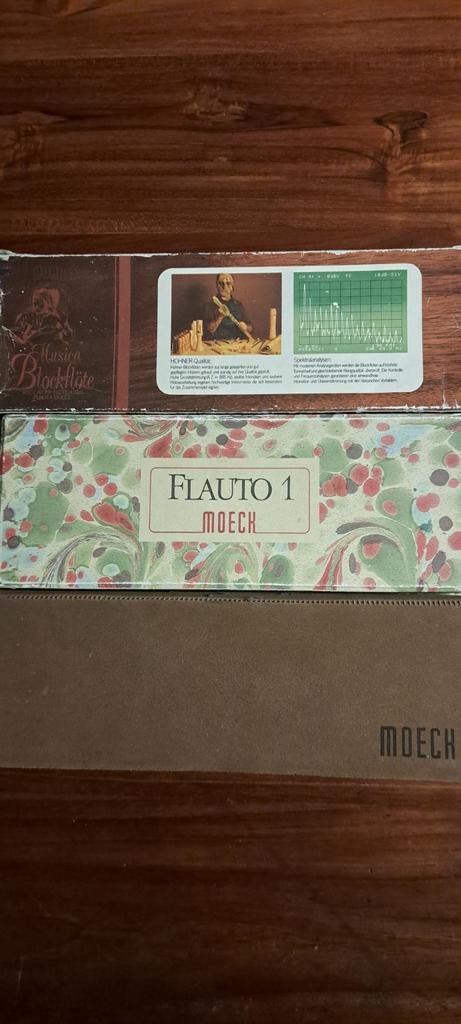 Drie Blokfluiten. 2  Moech en 1  Hohner. In doosje of cass, Muziek en Instrumenten, Blaasinstrumenten | Mondharmonica's, Verzenden